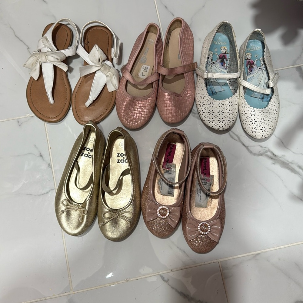 Gold Ballet Flats for Kids